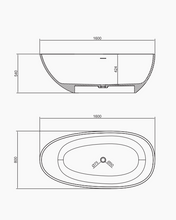 Load image into Gallery viewer, RF-8802A Artificial Stone Bathtub