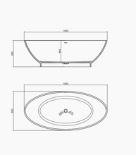 Load image into Gallery viewer, RF-8809 Artificial Stone Bathtub