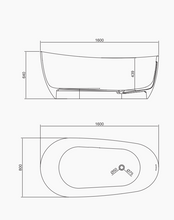 Carica l'immagine nel visualizzatore di Gallery, RF-8828 Artificial Stone Bathtub