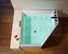 Cargar imagen en el visor de la galería, FIORDO ANGOLO, AFB-2025-CTB ,AFFINARE New Italy Designed Modern Bathroom Spa SERIE FIORDO European Trend White Acrylic Massage bathtubs & whirlpools