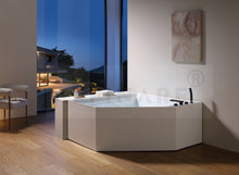 Cargar imagen en el visor de la galería, FIORDO ANGOLO, AFB-2025-CTB ,AFFINARE New Italy Designed Modern Bathroom Spa SERIE FIORDO European Trend White Acrylic Massage bathtubs & whirlpools