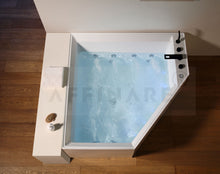 Cargar imagen en el visor de la galería, FIORDO ANGOLO, AFB-2025-CTB ,AFFINARE New Italy Designed Modern Bathroom Spa SERIE FIORDO European Trend White Acrylic Massage bathtubs & whirlpools