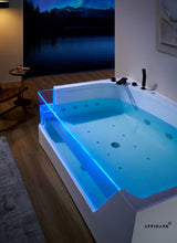 Load image into Gallery viewer, Massage Jacuzzi Whirlpool Bathtub 185cm Waterfall | AURORA AFB-2026-GAB