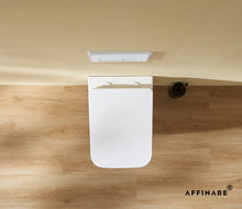 将图片加载到图库查看器,AFFINARE AFT-WM520 Square Matte Rimless Wall Hung WC Toilet with Quick Release Seat | FIORDO Series