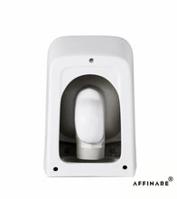 将图片加载到图库查看器,AFFINARE AFT-WM520 Square Matte Rimless Wall Hung WC Toilet with Quick Release Seat | FIORDO Series