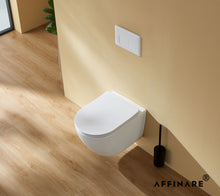 Load image into Gallery viewer, AFFINARE AFT-WM535 Matte Rimless Wall Hung WC Toilet | FIUME Series Matching Sanitaryware