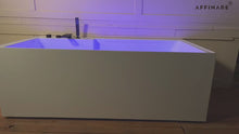Cargar y reproducir el video en el visor de la galería, TERRA XS, AFB-2024-XLB, AFFINARE NEW Italy Design massage bathtub,Hydromassage bathtub,whirlpool bathtub,indoor acrylic hydrotherapy hot tub,bathtub