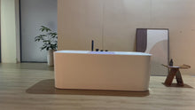 Cargar y reproducir el video en el visor de la galería, FIUME XS, AFB-2026-XRB ,AFFINARE New Italy Designed Modern Bathroom Spa   European Trend White Acrylic Massage bathtubs & whirlpools