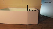 Cargar y reproducir el video en el visor de la galería, TERRA GLB, AFB-2024-GLB,AFFINARE New Italy Design massage bathtub,Hydromassage bathtub,whirlpool bathtub,indoor acrylic hydrotherapy hot tub,bathtub