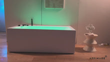 Carica e avvia il video nel visualizzatore di galleria, ROSA SABBIA XS, AFB-2024-XAB, AFFINARE  NEW Italy massage bathtub,Hydromassage bathtub,whirlpool bathtub,indoor acrylic hydrotherapy hot tub,bathtub