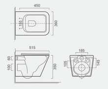 Cargar imagen en el visor de la galería, Wall-hung toilet-520
