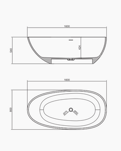 RF-8802A  Artificial Stone Bathtub