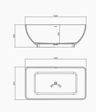 Carica l&#39;immagine nel visualizzatore di Gallery, RF-8805 Artificial Stone Bathtub
