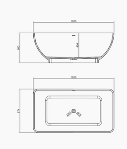 RF-8805 Artificial Stone Bathtub