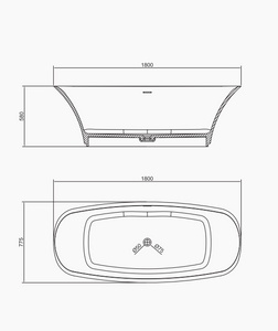 RF-8808 Artificial Stone Bathtub