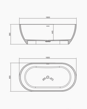 Carica l&#39;immagine nel visualizzatore di Gallery, RF-8810 Artificial Stone Bathtub
