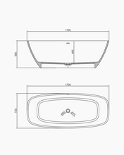 Load image into Gallery viewer, RF-8812 Artificial Stone Bathtub
