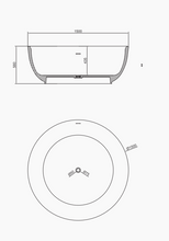 Cargar imagen en el visor de la galería, RF-8815 Artificial Stone Bathtub
