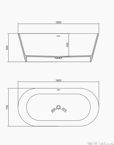 RF-8816 Artificial Stone Bathtub