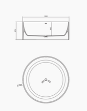 Cargar imagen en el visor de la galería, RF-8818 Artificial Stone Bathtub
