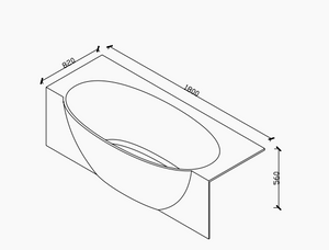 RF-8821 Artificial Stone Bathtub