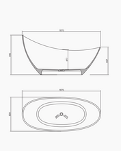 Cargar imagen en el visor de la galería, RF-8822 Artificial Stone Bathtub
