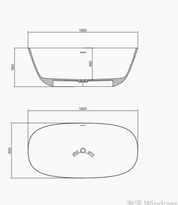 RF-8823A  Artificial Stone Bathtub