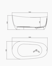 Carica l&#39;immagine nel visualizzatore di Gallery, RF-8828 Artificial Stone Bathtub
