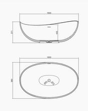 Load image into Gallery viewer, RF-8833 Artificial Stone Bathtub
