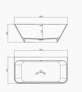 RF-8835 Artificial Stone Bathtub