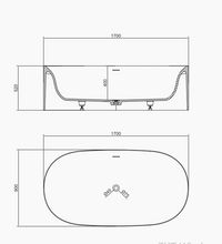 Cargar imagen en el visor de la galería, RF-8839 Artificial Stone Bathtub
