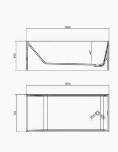 RF-8843 Artificial Stone Bathtub