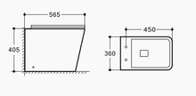 Cargar imagen en el visor de la galería, Wall-hung Toilet-9700
