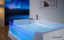 Load image into Gallery viewer, Massage Jacuzzi Whirlpool Bathtub 185cm Waterfall | AURORA AFB-2026-GAB
