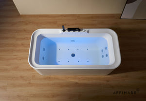 AFB-2026-XRB ,SERIE FIUME ,AFFINARE New Italy Designed Modern Bathroom Spa   European Trend White Acrylic Massage bathtubs & whirlpools