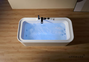 AFB-2026-XRB ,SERIE FIUME ,AFFINARE New Italy Designed Modern Bathroom Spa   European Trend White Acrylic Massage bathtubs & whirlpools