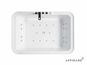 AFB-2026-SRB ,SERIE FIUME ,AFFINARE New Italy Designed Modern Bathroom Spa  European Trend White Acrylic Massage bathtubs & whirlpools