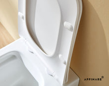 将图片加载到图库查看器，AFFINARE AFT-WM520 Square Matte Rimless Wall Hung WC Toilet with Quick Release Seat | FIORDO Series

