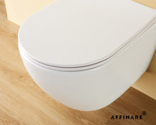 Load image into Gallery viewer, AFFINARE AFT-WM535 Matte Rimless Wall Hung WC Toilet | FIUME Series Matching Sanitaryware
