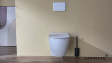 Load and play video in Gallery viewer, AFFINARE AFT-WM535 Matte Rimless Wall Hung WC Toilet | FIUME Series Matching Sanitaryware
