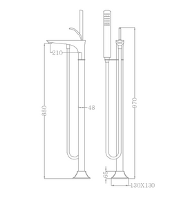 RF-76109 Beirut free standing mixer