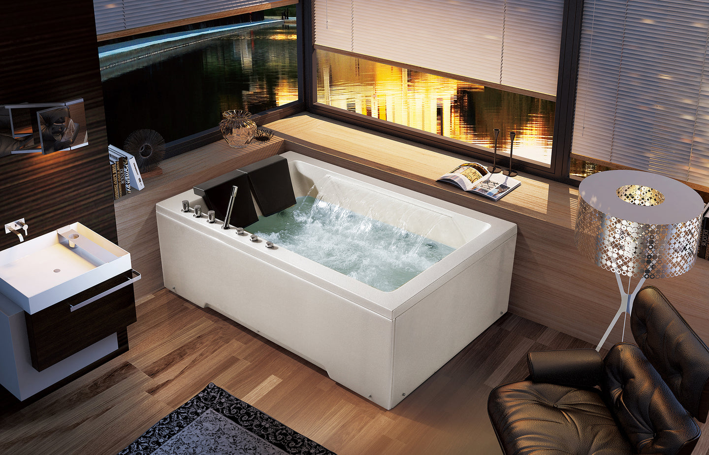 RF-65910 Aegean Sea Massage Bathtub