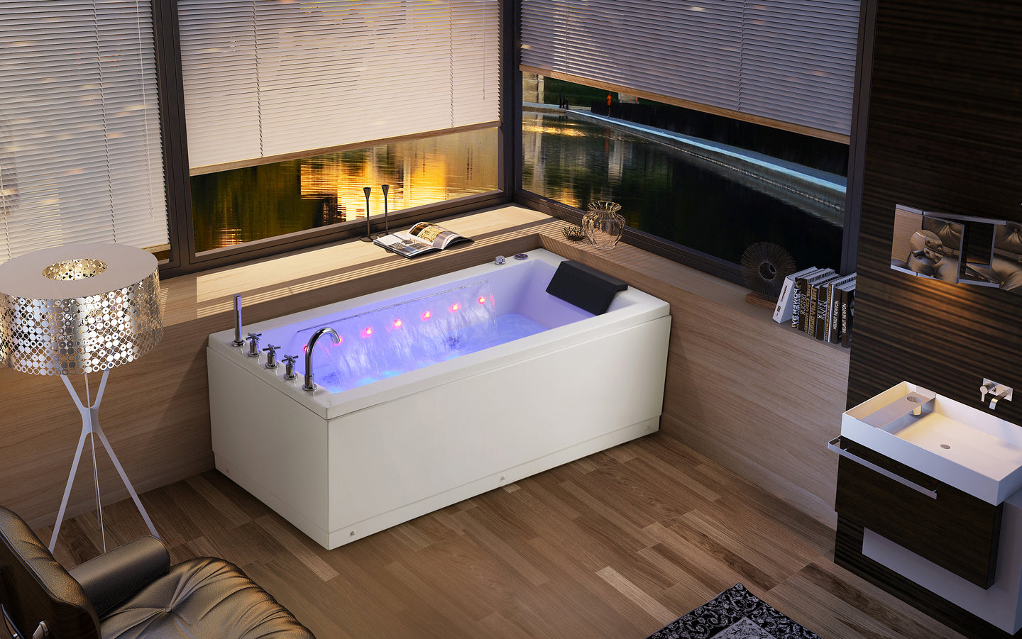 RF-65915 Ross Sea Massage Bathtub