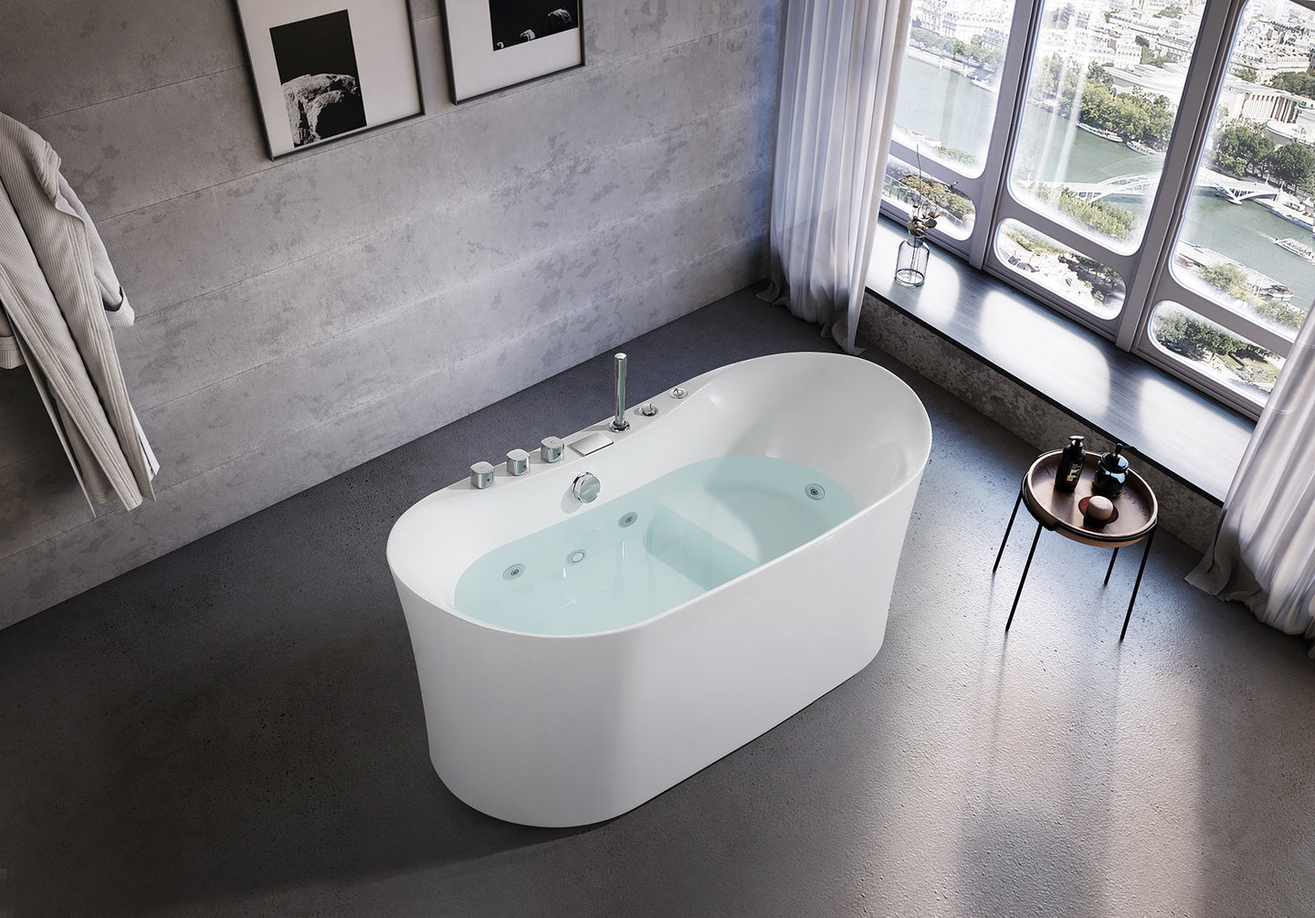 RF-65884 Laplata massage bathtub