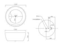 Load image into Gallery viewer, RF-8027 Lena massage bathtub
