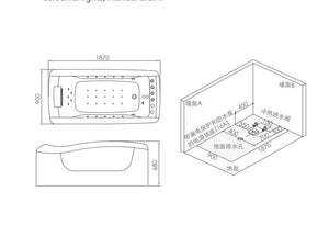 RF-65859 Bering Sea massage bathtub