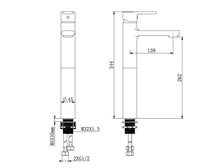 Cargar imagen en el visor de la galería, RF-6802 Ginkgo Monomando lavabo alto
