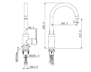 Mezclador de cocina RF-6803 Ginkgo 