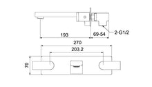 Load image into Gallery viewer, RF-6905 Pine-wall basin mixer
