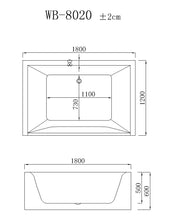 Load image into Gallery viewer, RF-8020 massage bathtub
